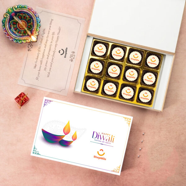 (C3) 12Pcs All Printed Premium Chocolates Gift For Diwali