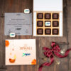(B2) 9Pcs 1Middle Printed Premium Chocolates Gift For Diwali