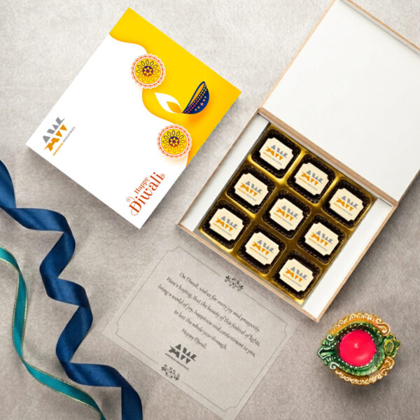 (B3) 9Pcs All Printed Premium Chocolates Gift For Diwali
