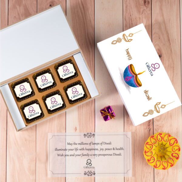 6Pcs All Printed Premium Chocolates Gift For Diwali
