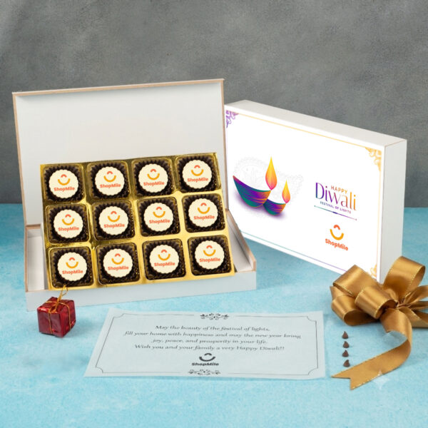 (C3) 12Pcs All Printed Premium Chocolates Gift For Diwali