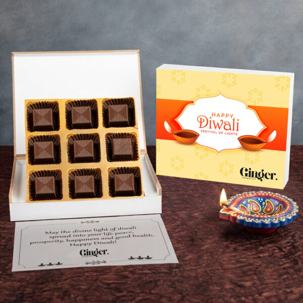 (B1) 9Pcs Non Printed Premium Chocolates Gift For Diwali