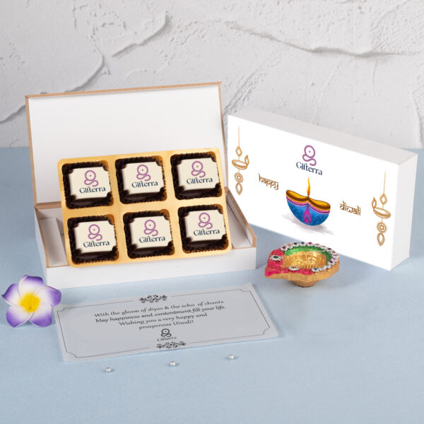 (A3) 6Pcs All Printed Premium Chocolates Gift For Diwali