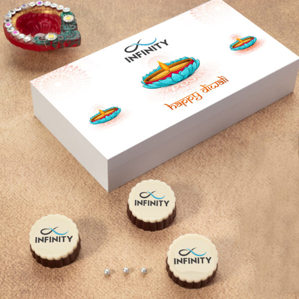 (A2) 6Pcs Middle Printed Premium Chocolates Gift For Diwali