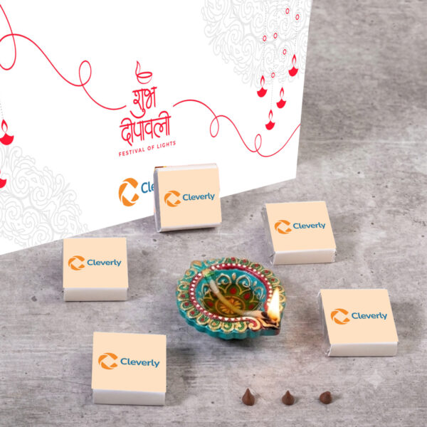 (E4) 18Pcs Wrapper Printed Premium Chocolates Gift For Diwali