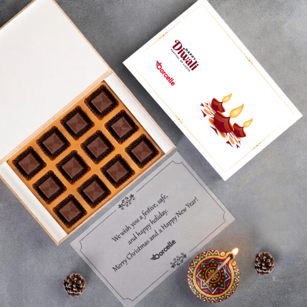 (C1) 12Pcs Non Printed Premium Chocolates Gift For Diwali