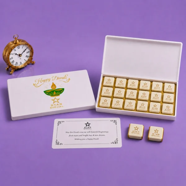 18Pcs Wrapper Printed Premium Chocolates Gift For Diwali