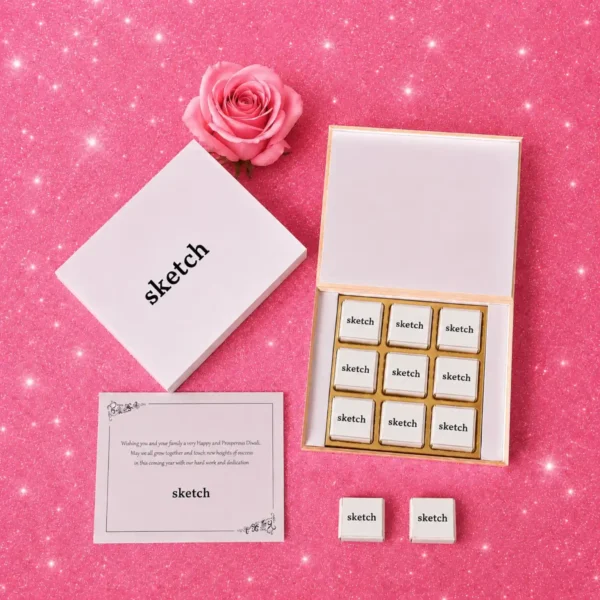 9 Pcs Wrapper Printed Premium Chocolates Gift For Diwali
