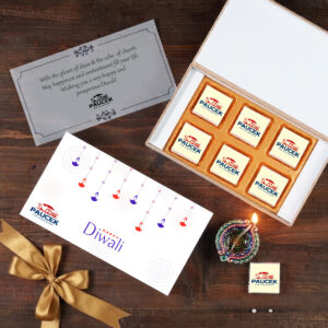 (A4) 6Pcs Wrapper Printed Premium Chocolates Gift For Diwali